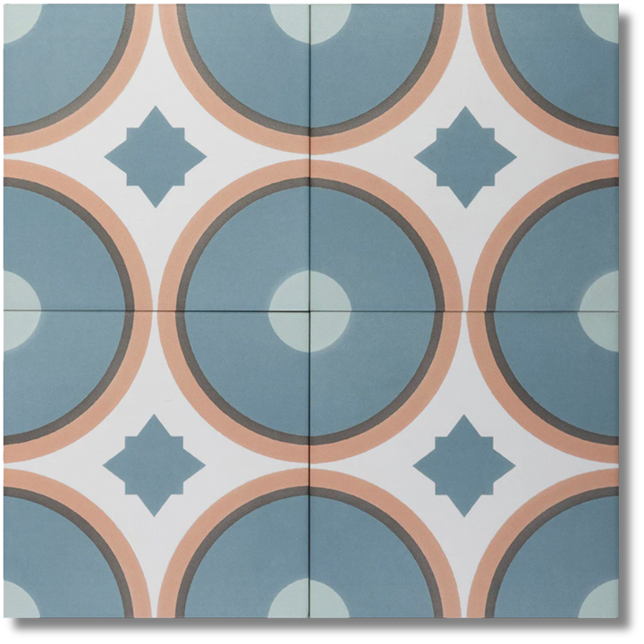 GRANADA CIRCOLO BLUE 150X150MM TILE
