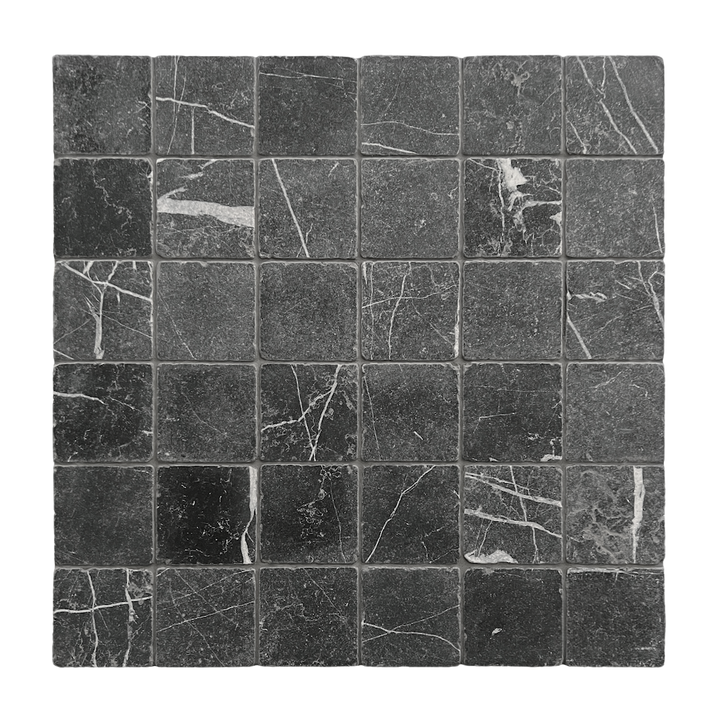 NERO MARQUINA TUMBLED STONE 98X98MM