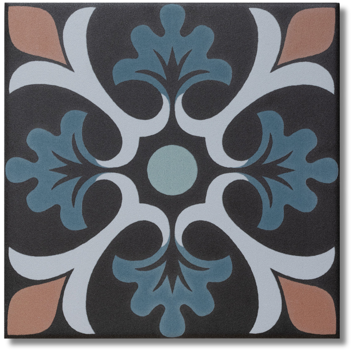 GRANADA CLAVELES BLUE 150X150MM TILE