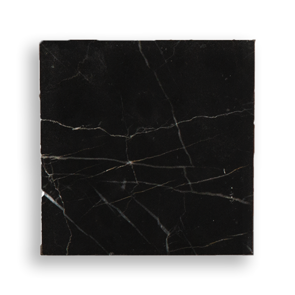 NERO MARQUINA HONED TILE 98X98MM