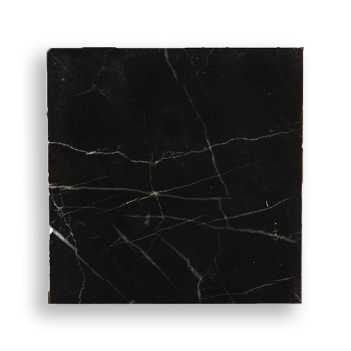 NERO MARQUINA HONED TILE 98X98MM