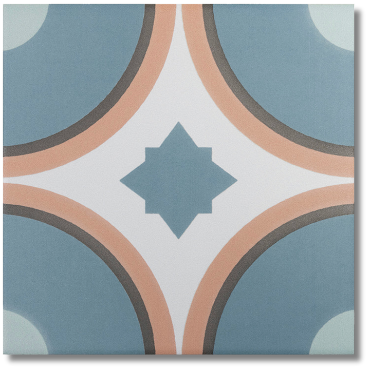 GRANADA CIRCOLO BLUE 150X150MM TILE