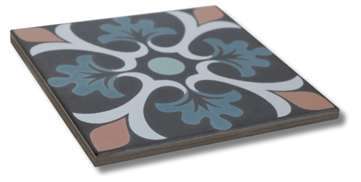 GRANADA FLOR BLUE 150X150MM TILE