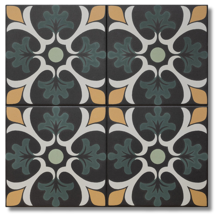 GRANADA CLAVELES GREEN 150X150MM TILE