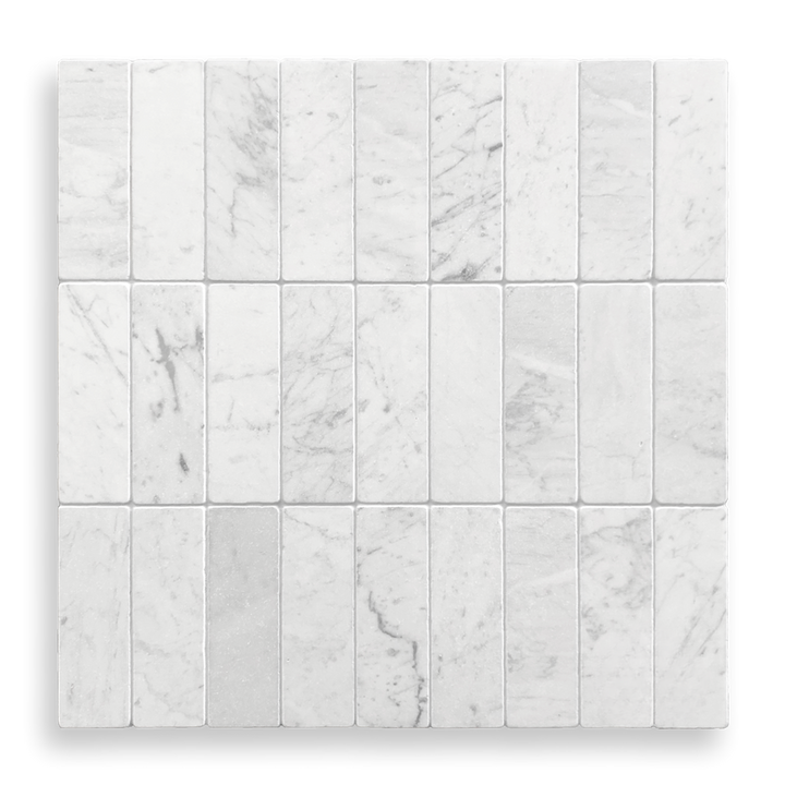CARRARA TUMBLED TILE 200X65MM