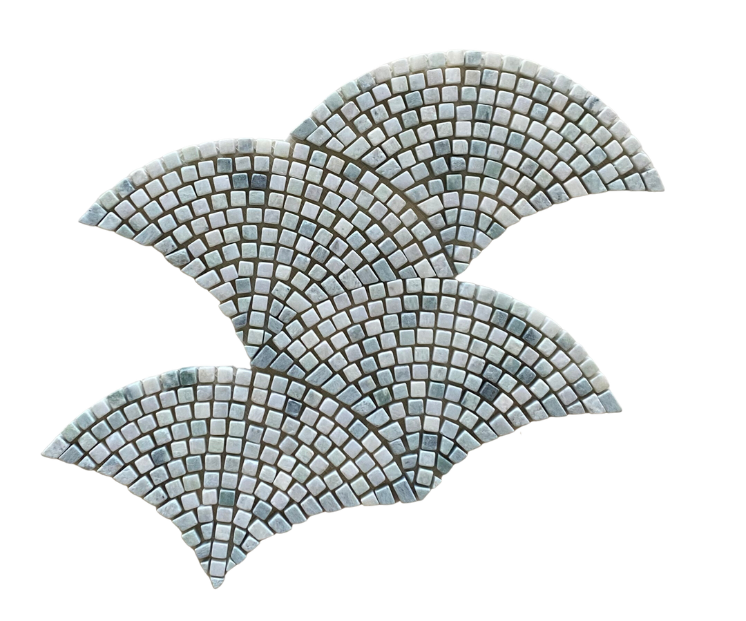 TUMBLED FAN MING GREEN