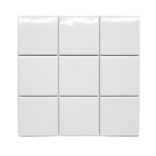 WHITE GLOSS 100X100 MOSAIC