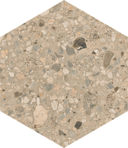 CHIKAMU TAUPE HEXAGON