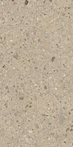 CHIKAMU TAUPE HEXAGON