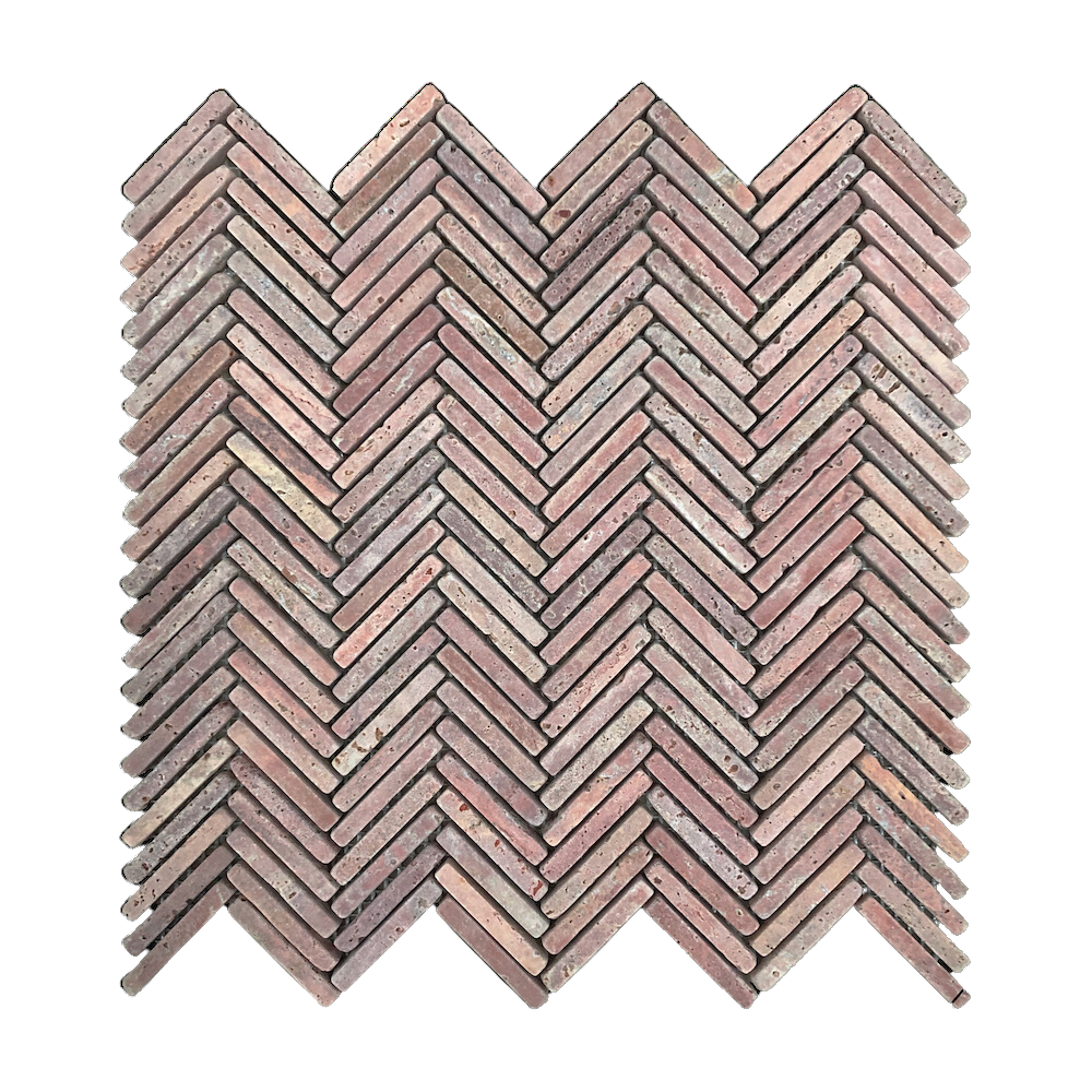RED TRAVERTINE BRAID