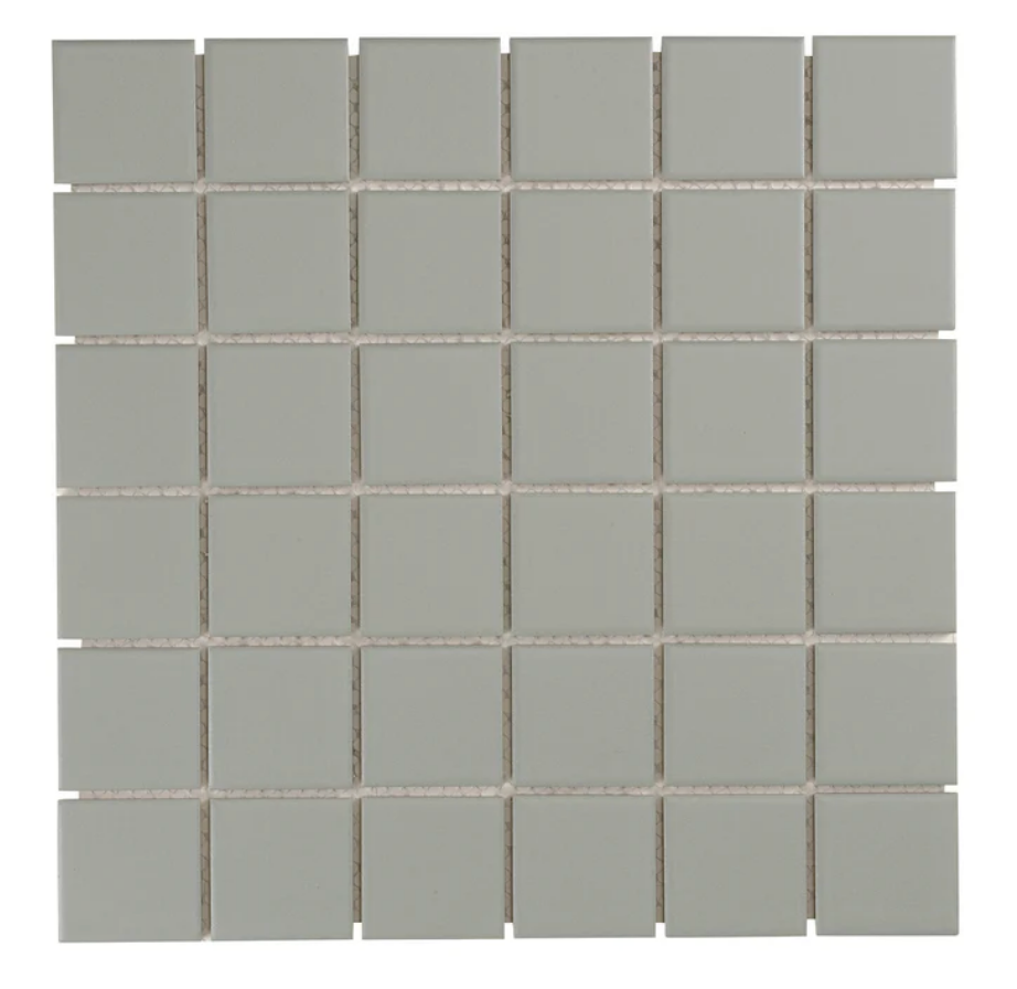 MATRIX 48MM SQUARE SAGE MOSAIC 306X306X6MM