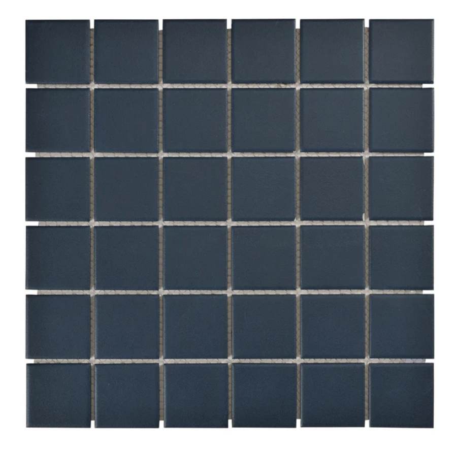 MATRIX 48MM SQUARE NAVY MOSAIC 306X306X6MM