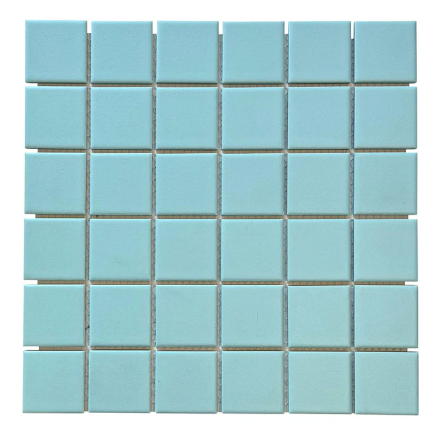 MATRIX 48MM SQUARE DUCK EGG MOSAIC 306X306X6MM