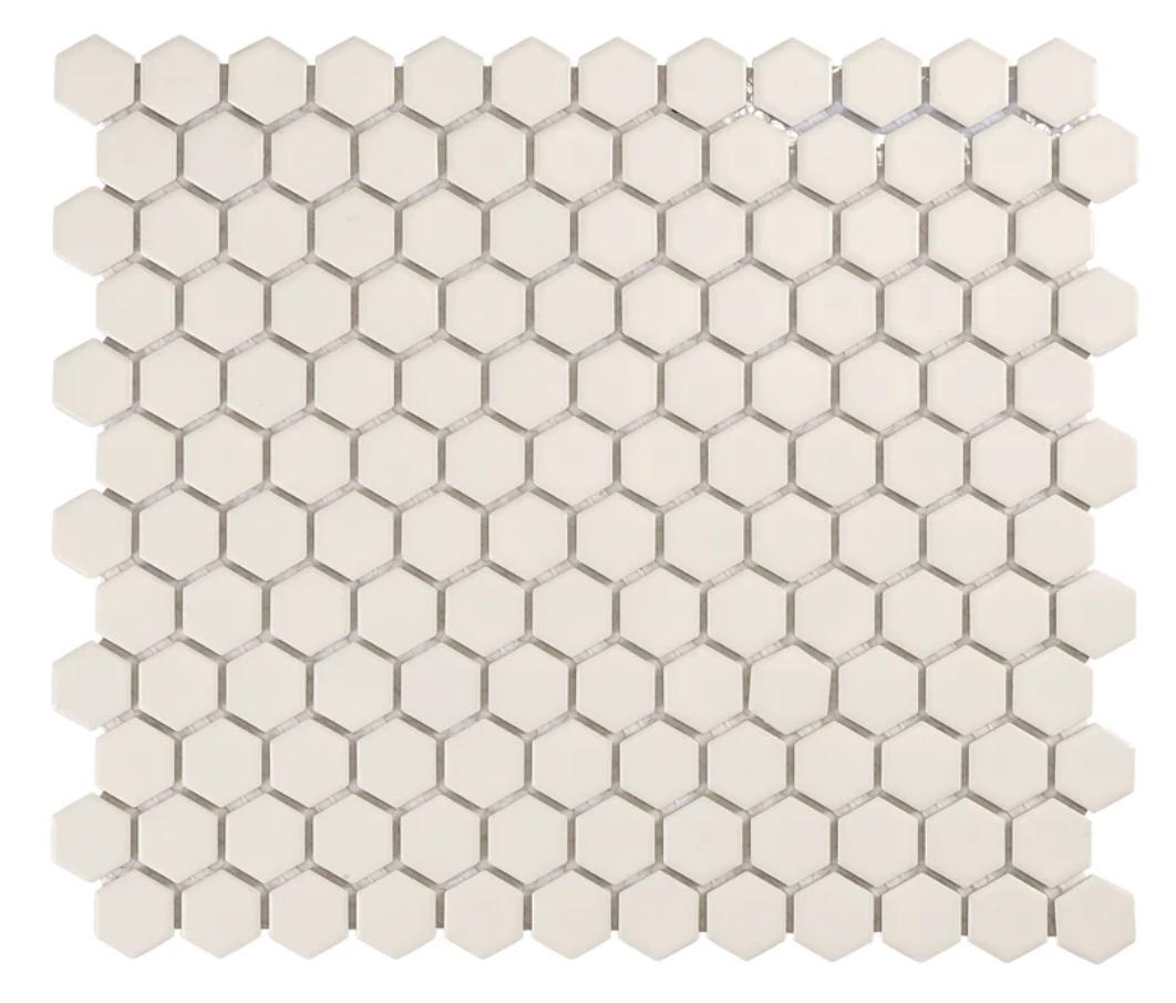 MATRIX HEXAGON WHITE MOSAIC