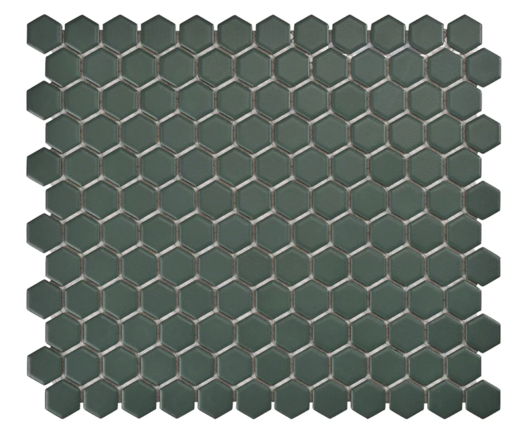 MATRIX HEXAGON GREEN MOSAIC