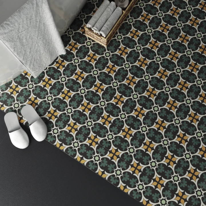 GRANADA CLAVELES GREEN 150X150MM TILE