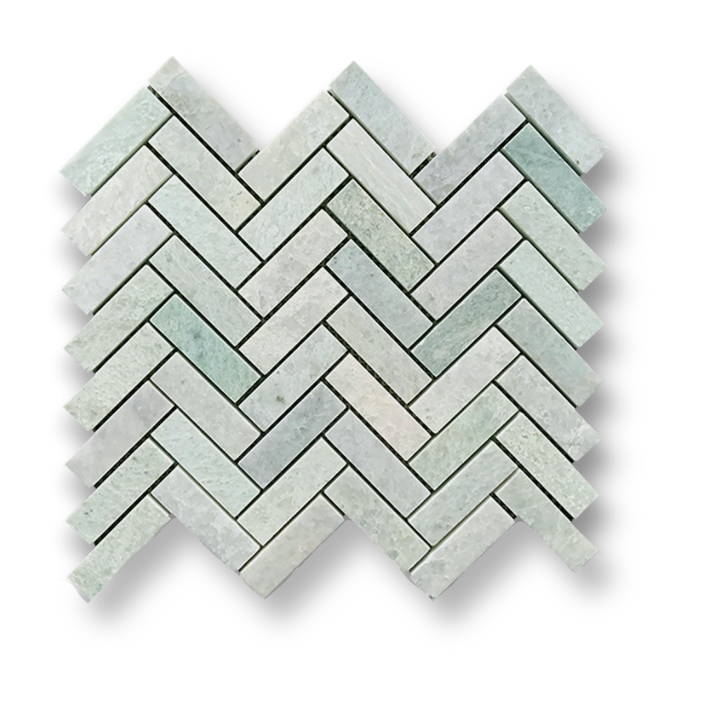 MING GREEN HERRINGBONE MOSAIC