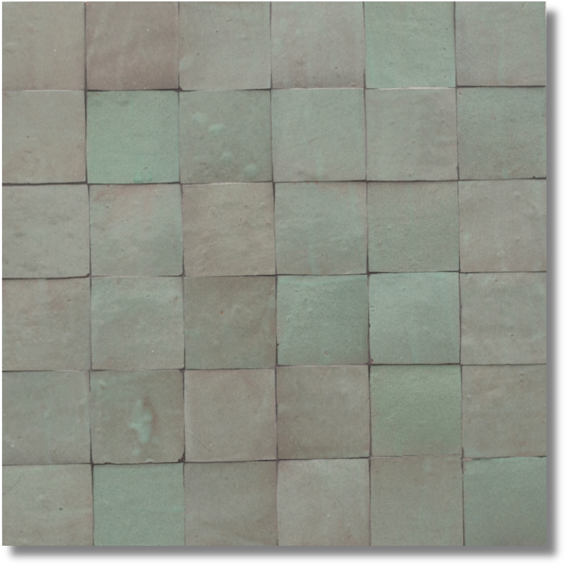 MOROCCAN ZELIGE SAGE TERRACOTTA