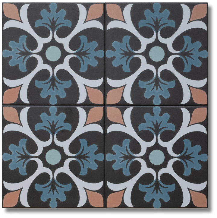 GRANADA CLAVELES BLUE 150X150MM TILE