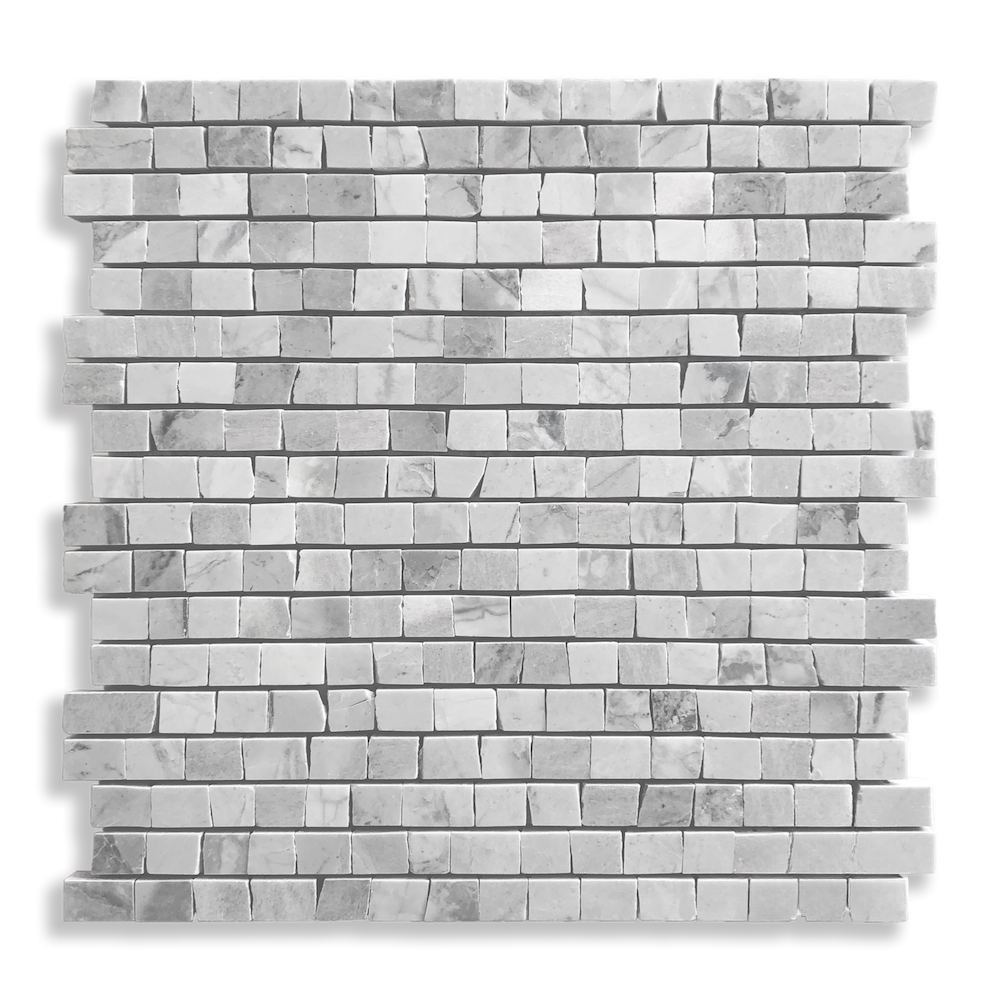 POMPEII SUPERWHITE ANTIQUE CUT MOSAIC