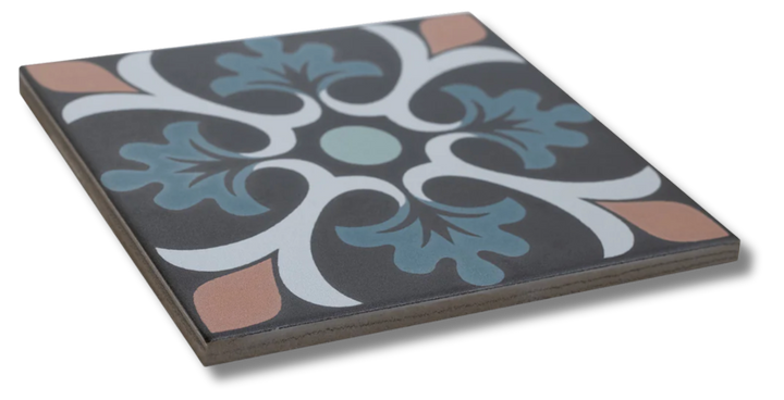 GRANADA CLAVELES BLUE 150X150MM TILE
