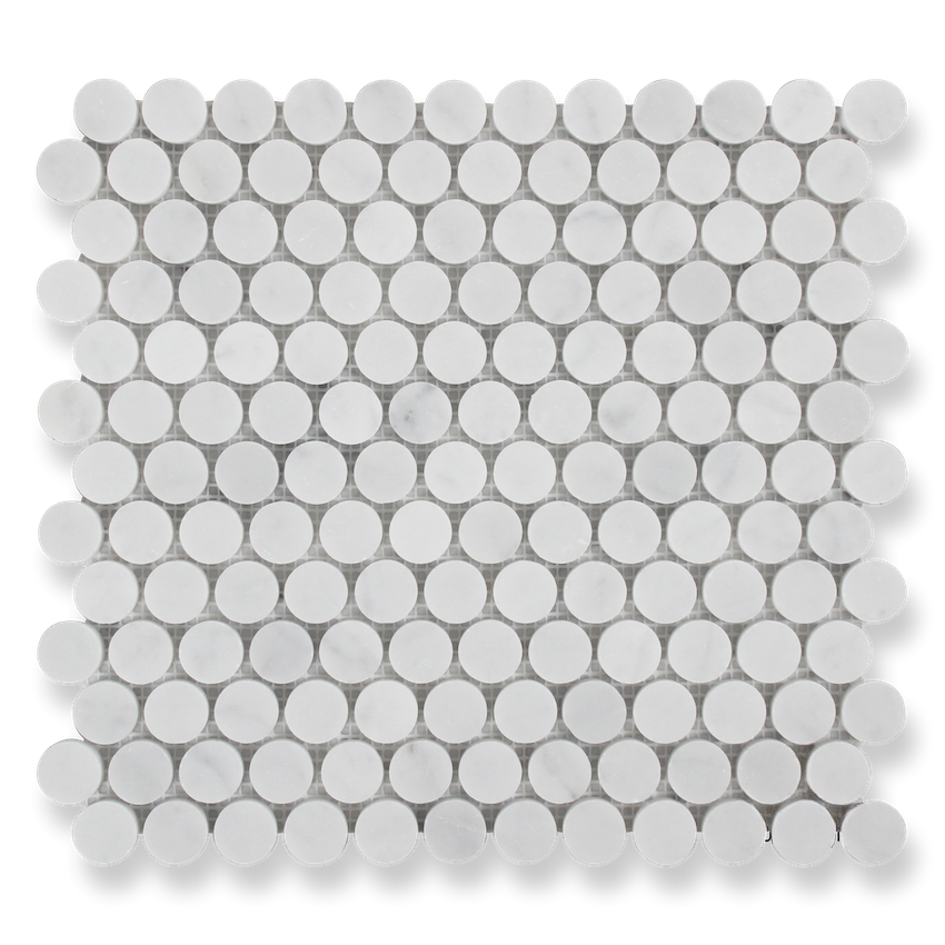 CARRARA PENNY ROUND HONED
