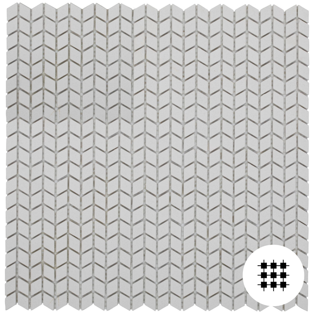 BIANCO CUTIE GLASS MOSAIC