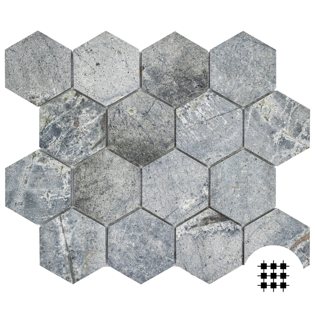 ATLANTIC HONED HEXAGON 70MM