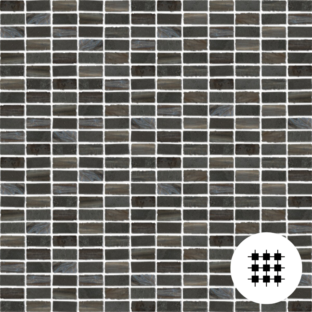 BOHEME NITE GLASS & SLATE MOSAIC