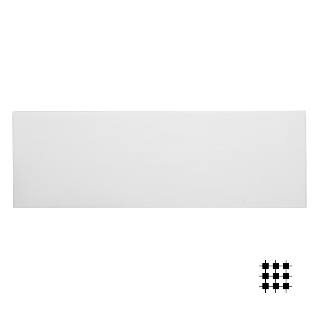 HANDMADE STRAIGHT EDGE WALL TILE 400X130MM