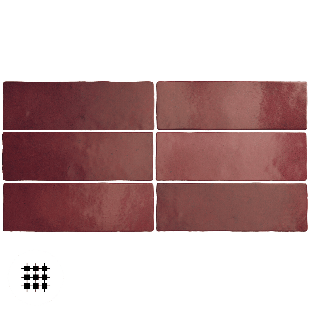 MARGOT BURGUNDY MATT 200X65MM