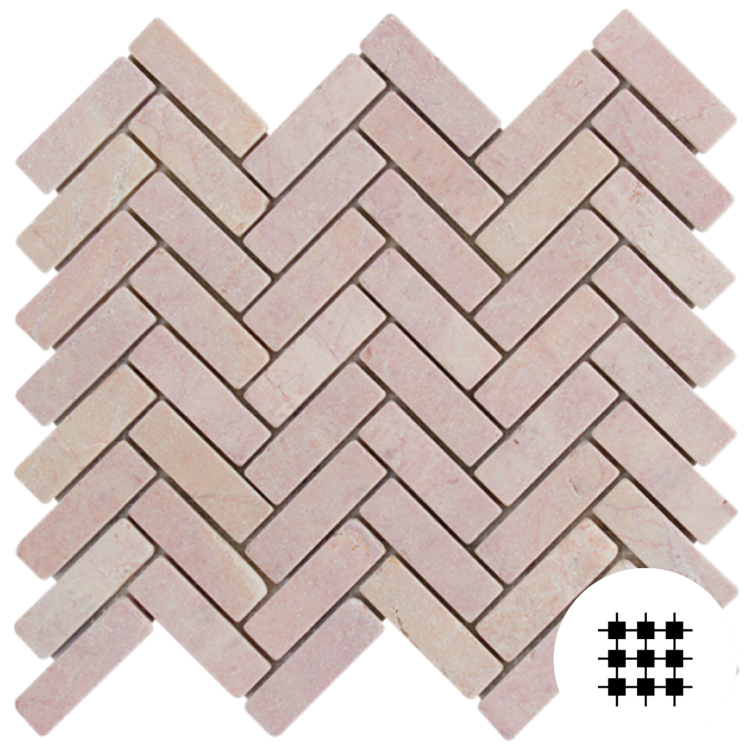 ROSARIO TUMBLED HERRINGBONE MOSAIC