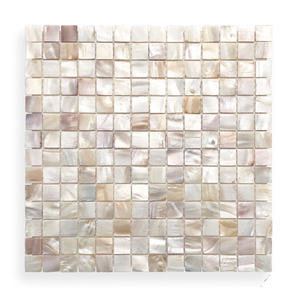 MOTHER OF PEARL MOSAIC BLUSH SQUARE