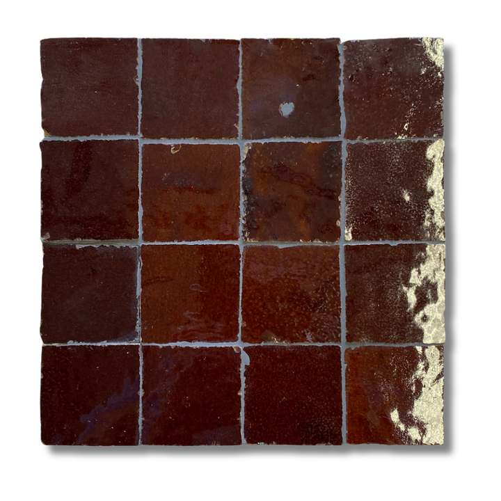 CHOCOLATE ZELIGE MOSAIC 50X50MM