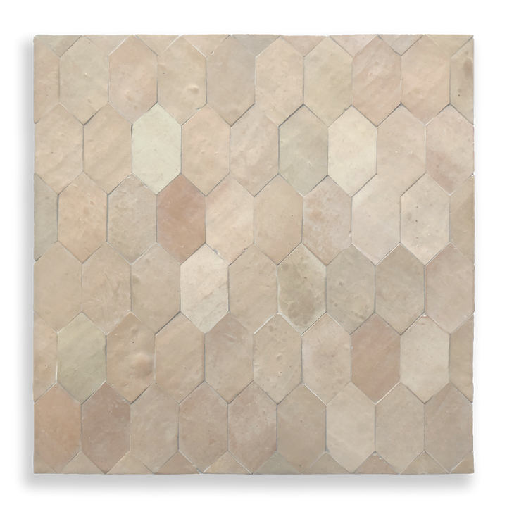 MOROCCAN LONG HEXAGON CLAY NATURAL COTTO
