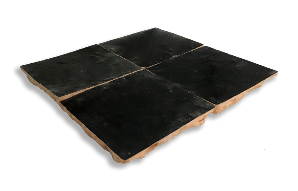 MOROCCAN ZELIGE BLACK TERRACOTTA
