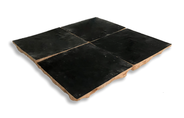 MOROCCAN ZELIGE BLACK TERRACOTTA