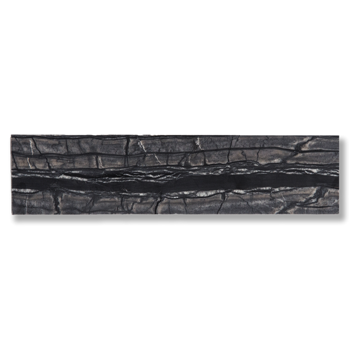 JURASSIC BLACK MARBLE HONED SUBWAY 305X75X10MM