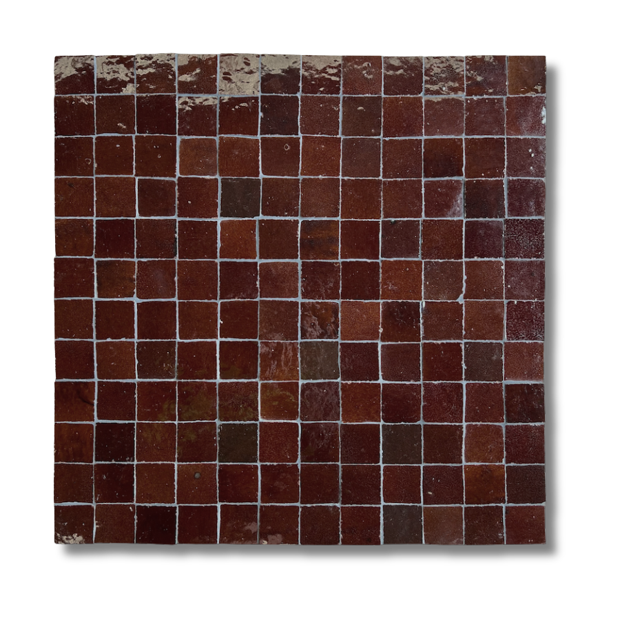 CHOCOLATE ZELIGE MOSAIC 50X50MM