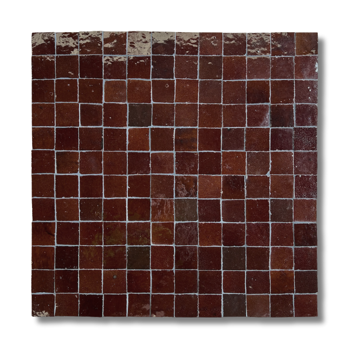 CHOCOLATE ZELIGE MOSAIC 50X50MM