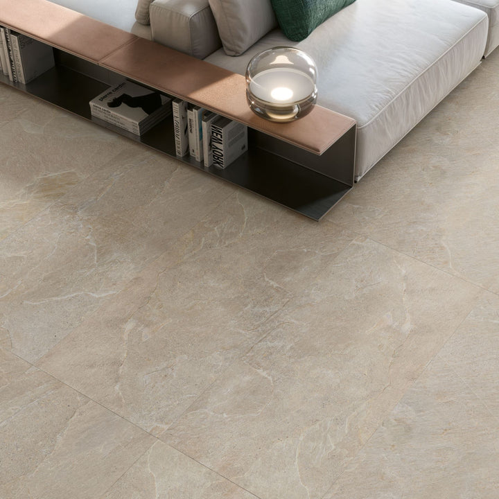 TERRINA OCHRE GLAZED PORCELAIN 600X600MM