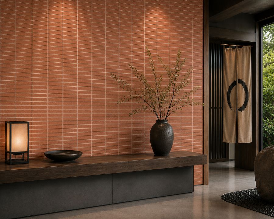 KITO TSUCHI DARK TERRACOTTA SPECKLE MATT 45X195MM