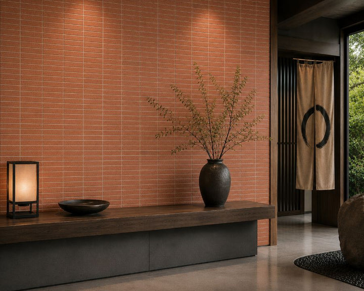 KITO TSUCHI DARK TERRACOTTA SPECKLE MATT 45X195MM