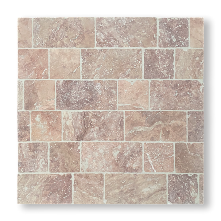 PINK TRAVERTINE TUMBLED STONE