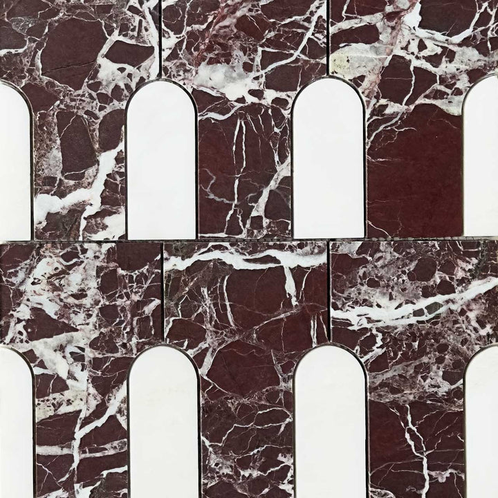 Sorelle: Pio Piccola in Rosso Levanto & Oriental White