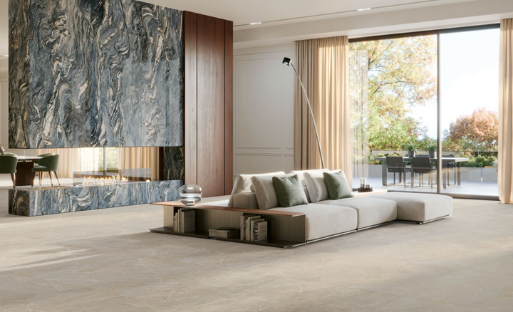 TERRINA OCHRE GLAZED PORCELAIN 600X600MM