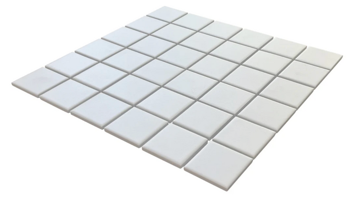 MATRIX 48MM SQUARE WHITE MOSAIC 306X306X6MM