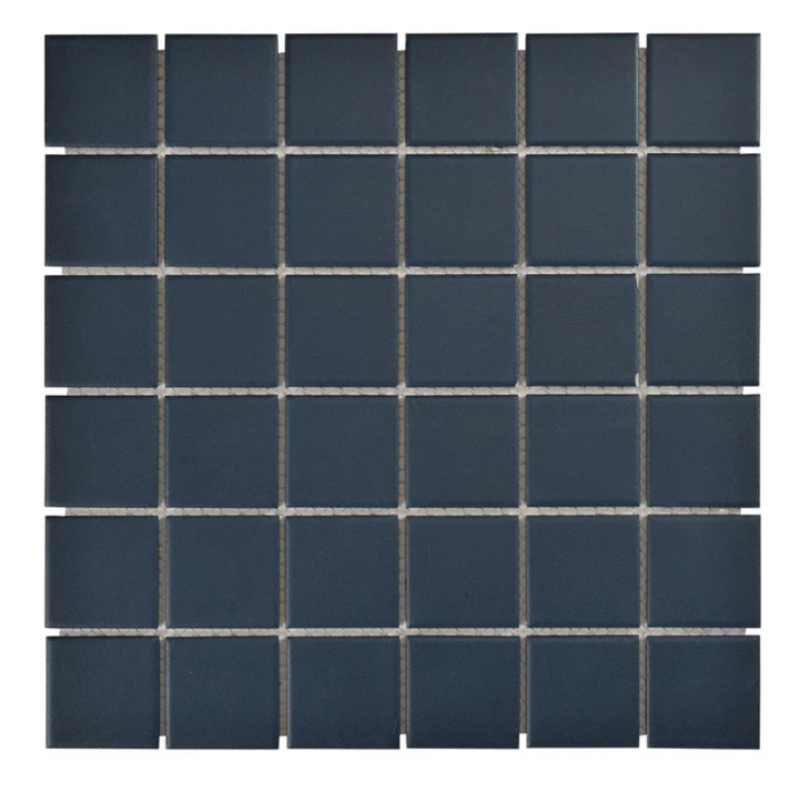 MATRIX 48MM SQUARE NAVY MOSAIC 306X306X6MM