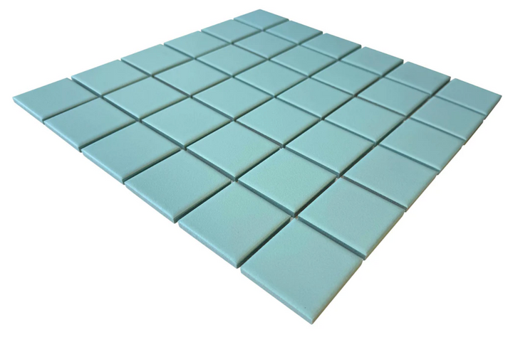 MATRIX 48MM SQUARE DUCK EGG MOSAIC 306X306X6MM