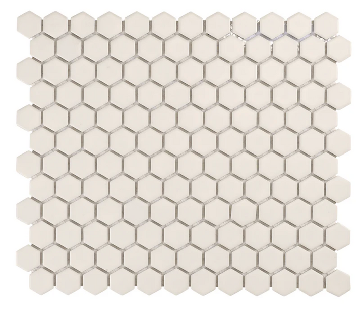 MATRIX HEXAGON WHITE MOSAIC